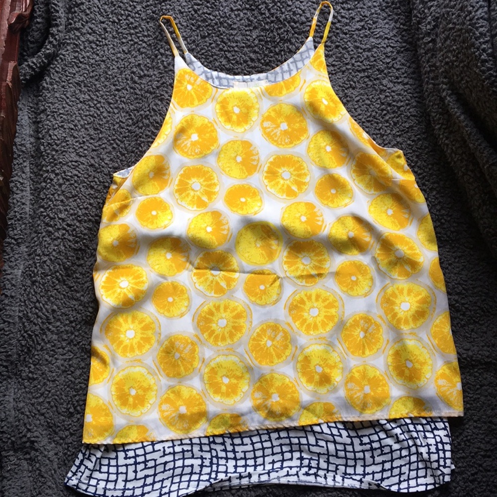 NWOT Anthropologie porridge lemon top